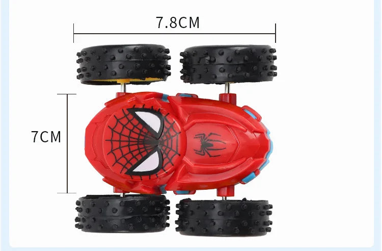 Kids Spider Dump Truck Inertia Car 360 Degree Impact Resistant Double Sided Car Children's Puzzle Toys Student Prize Gifts