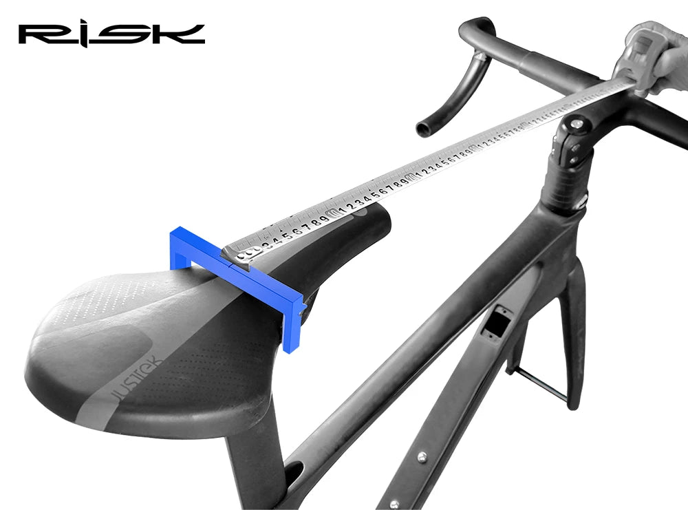 RISK Bicycle Bike Seat Cushion Height Measuring Tool Fitting Measurement Gauge Saddle Tool