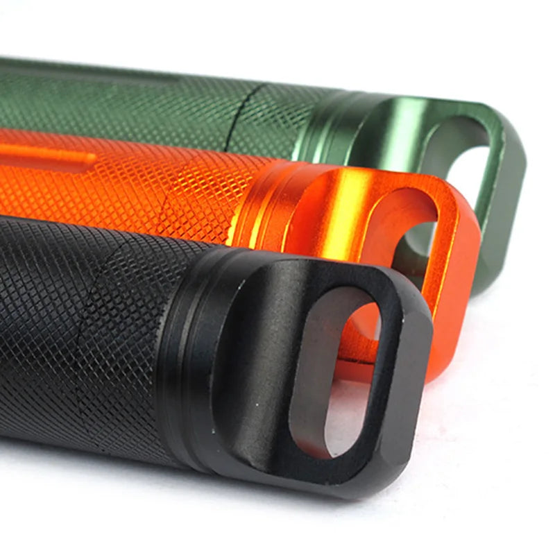 Aluminium Alloy Survival EDC Waterproof Capsule Seal Bottle Case Container Holder Tool Outdoor Camping Accessories