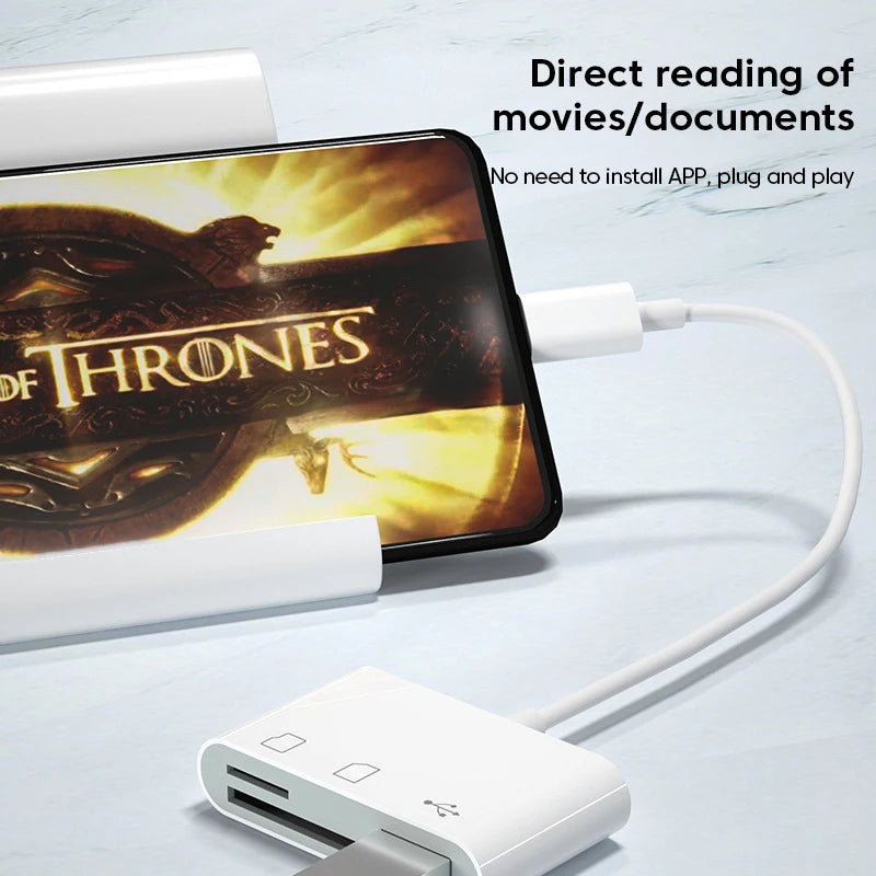 3-in-1 Card Reader Adapter Type C To SD TF Memory Card Reader USB Type C OTG Converter For Huawei Samsung Xiaomi Phone Tablet