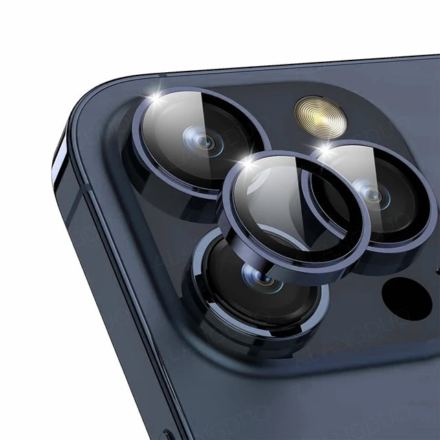 For iPhone 16 15 Pro Max Camera Protector Metal Lens Ring Glass For iPhone 14 15 Plus 15Pro Max 15 pro Lens Glass Cover