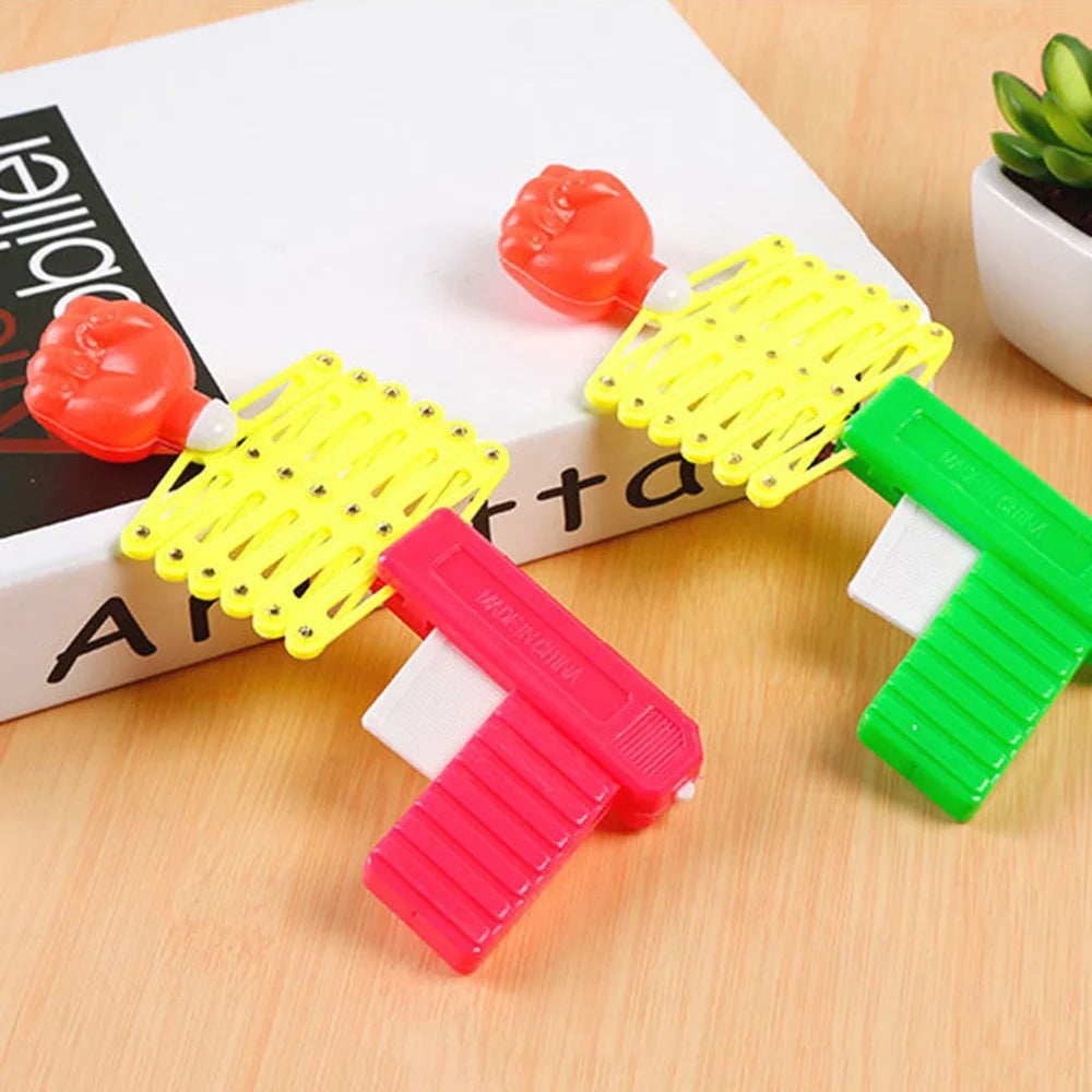 Retractable Fist Shooter Trick Toy Gun Funny Child Prank Toys Kids Plastic Festival Gift for Fun Classic Elastic Telescopic Fist