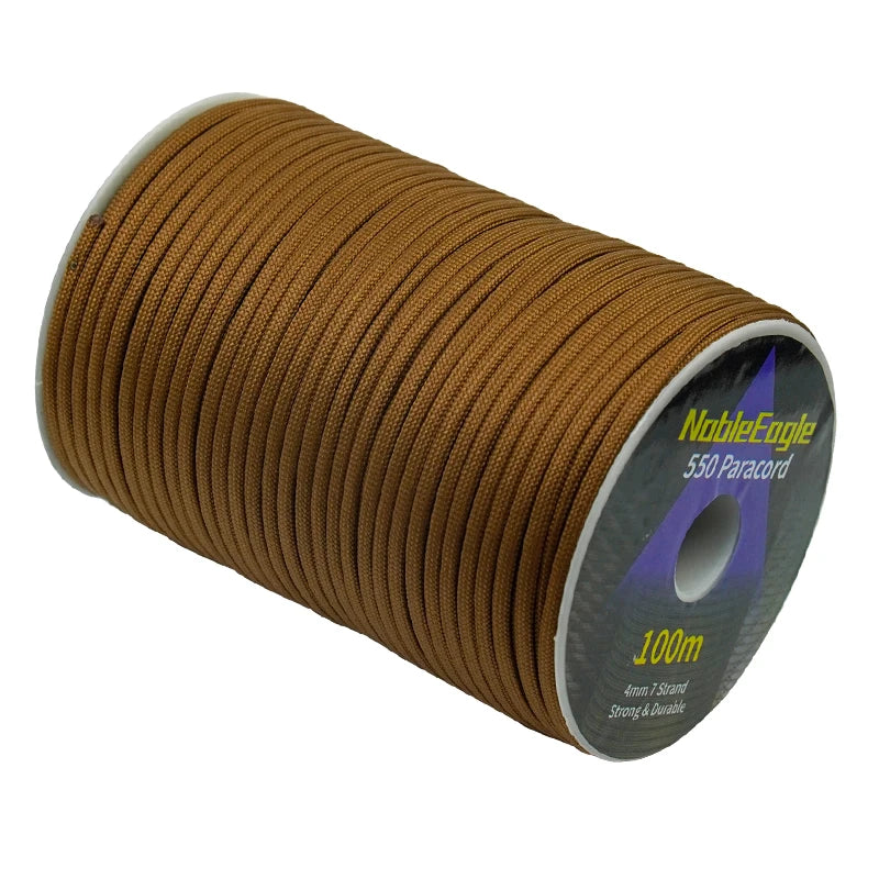 Military 550 Paracord Rope 100M 50M 31M 7 Strand 4mm Parachute Cord Outdoor Camping Survival Gear DIY Bracelet Tent Line