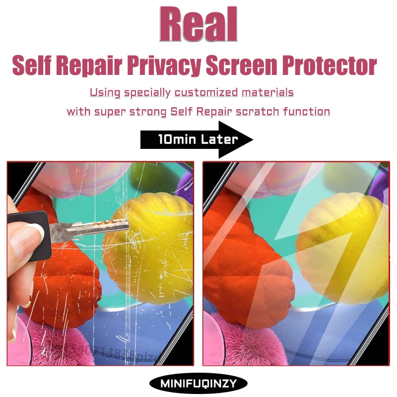 Self Repair Film For Samsung Galaxy S25 Ultra S24 S23 S22 S20 Plus FE Privacy Screen Protector Unlock S21 5G Note 20 Not Glass