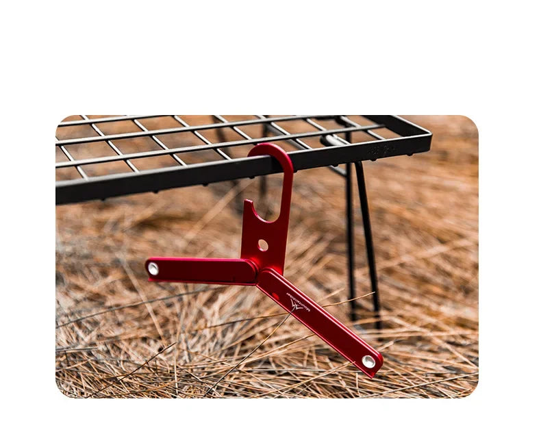 Mountainhiker Foldable Household Aluminum Clothes Hanger, Outdoor Camping Portable Clothes Hanger, Travel Metal Clothes Hanger