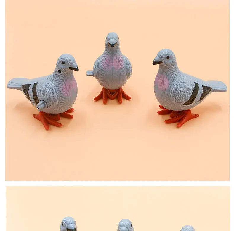 Kids Clockwork Toy Jumping Pigeon Simulation Animal Cute Winding Will Jump Baby Toys 2-4 Years Old Gift