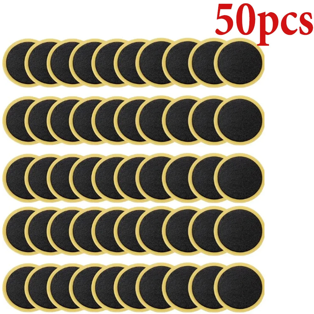 50/30/20/10PCS Bicycle Glue-free Tire Patches Tool Quick Repairing Tyre Protection Patch Adhesive Quick Drying Bike Accessories