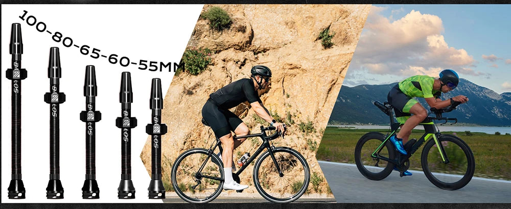 BUCKLOS Bike Tubeless Valve 40MM 44MM 55MM 60MM Road Mountain Bicycle Presta Valves High Quality Tire Nipple MTB Accessories