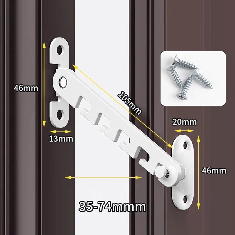 Adjustable Windowlock Child Safety Lock Stopper Falling Prevention Lock Limiter Care For Baby Child Protection Window Restrictor