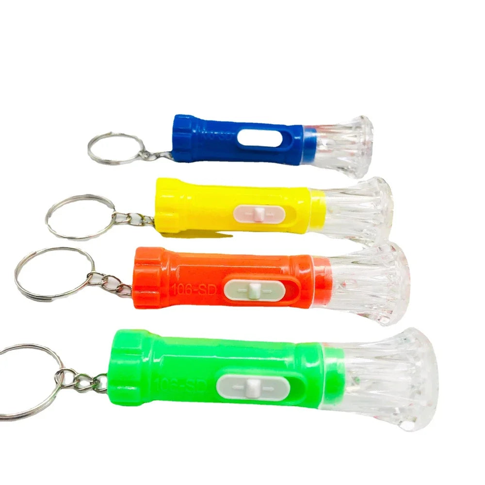 10-50PC Mini LED Glow Flashlight Kids Birthday Party Carnival Wedding Guest Gift Goody Bag Pinata Filler Classroom Prizes Trophy