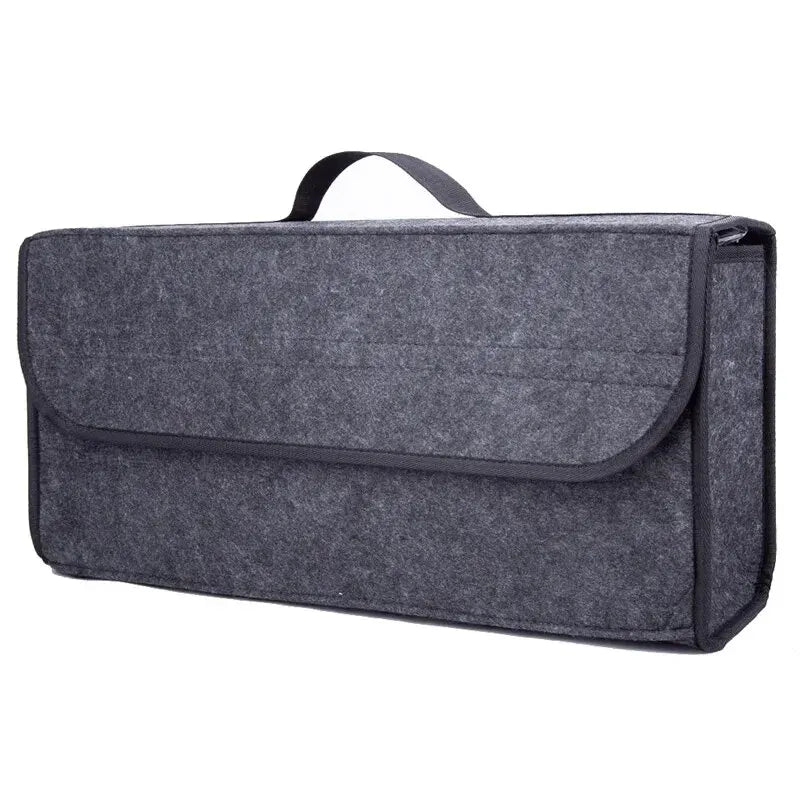Large Anti Slip Compartment Boot Storage Organizer Tool Car Storage Bag Car Trunk Organizer Soft Felt Storage Box Accessories