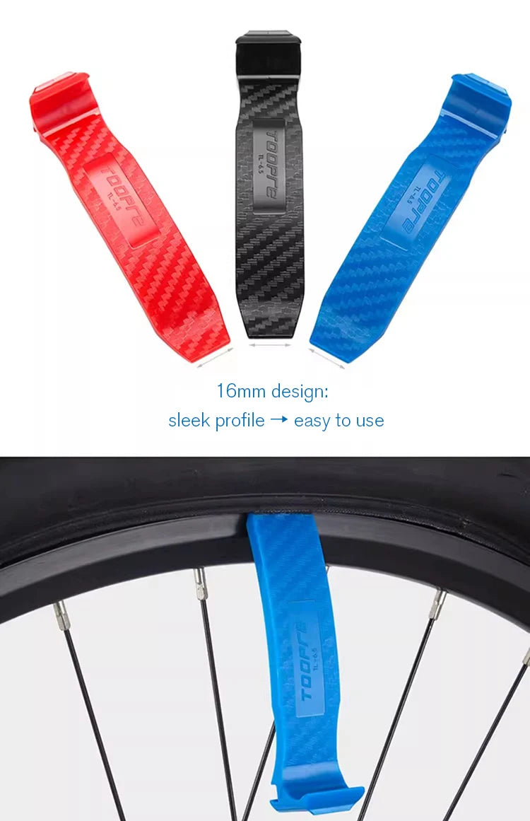 Bicycle Tyre Lever Road Bike Multifunction Tube Remover Tool Cycling 4-in-one Double-Head Repair Tire Lever with Deflation