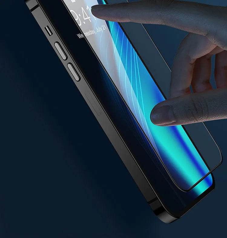 2-4Pcs 9D Screen Protector For iPhone 16 15 14 13 12 11 Pro Max Protective Glass For iPhone XR XS Max Full Cover Tempered Glass