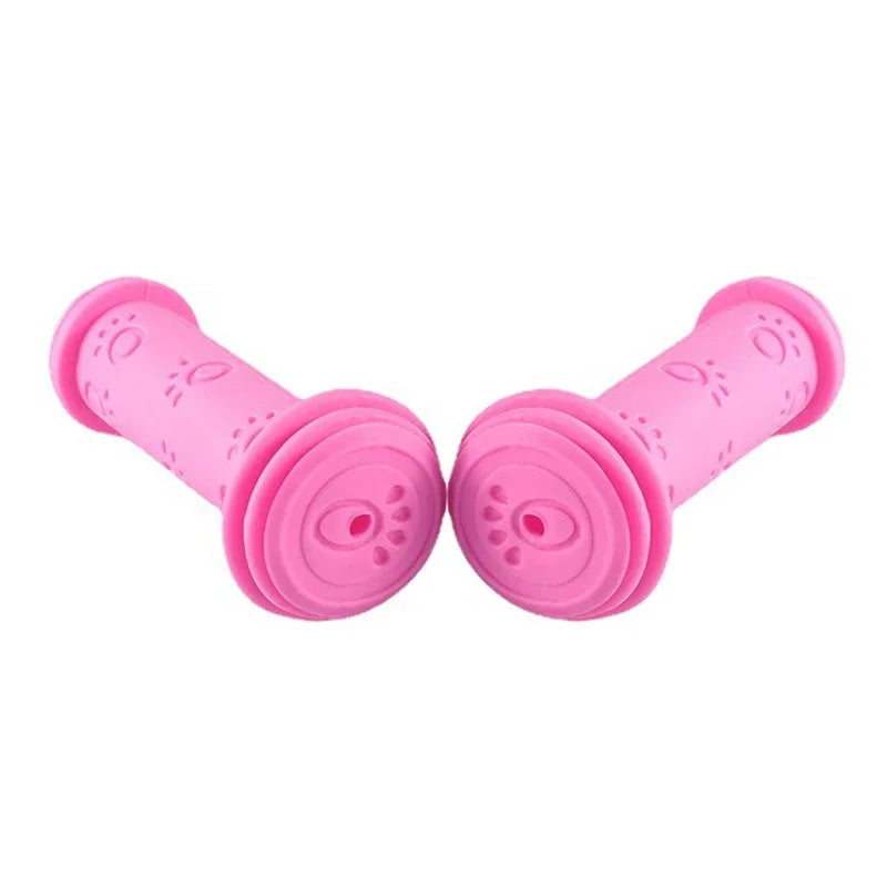 1 Pair Scooter Child Kids Bicycle Grip Anti-Slip Handlebar 22MM Silica-Gel Material Holes Children Bike Accessory Anti-skid