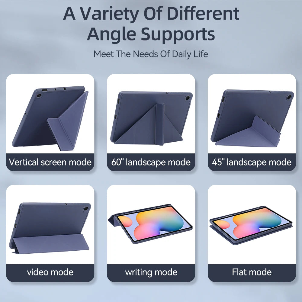 Case For Samsung Galaxy Tab, Cover for Samsung Tab A8 10.5 S6 Lite 10.4, S7, S8, S9, 11, S7 Plus, S7 FE, S8 Plus, S9 Plus, 12.4