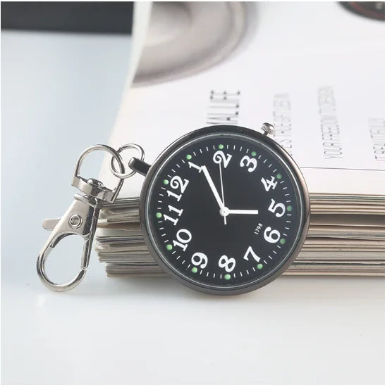 New Pocket Watch Keychain Remote Control With Battery Student Doctor Medical Vintage Watch