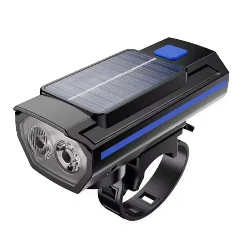 Bicycle Front Light USB Rechargeable with 120dB Horn Highlight Mtb Road Bike Headlight Night Riding Warning Lamp Cycling Light