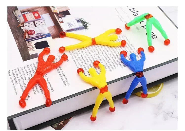 5-50 Pcs/set 9cm Sticky Toy Window Men With Sticky Hand 3 Toys Color And Years Over Plastic Suitable Feet For Children