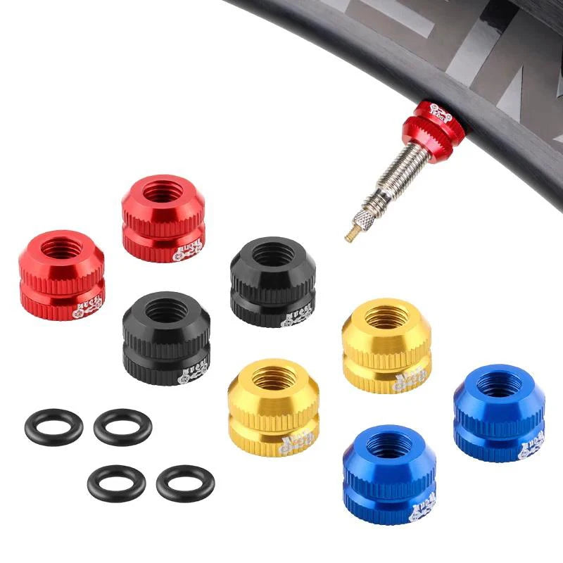 1~8pcs Tire Valve Nut Bike Vacuum Tire Presta Valve Screw Bicycle Valve Cover Tools Cycling Tire Repair MTB Bike Accessories