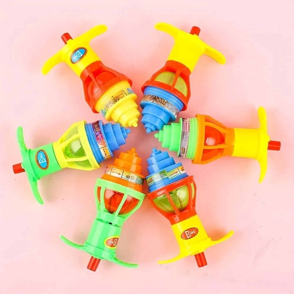 10Pcs LED Light Up Glitter Top Spin Toy - Perfect for Kids Birthday Party Favors, Easter Gift Fillers Classroom Prizes