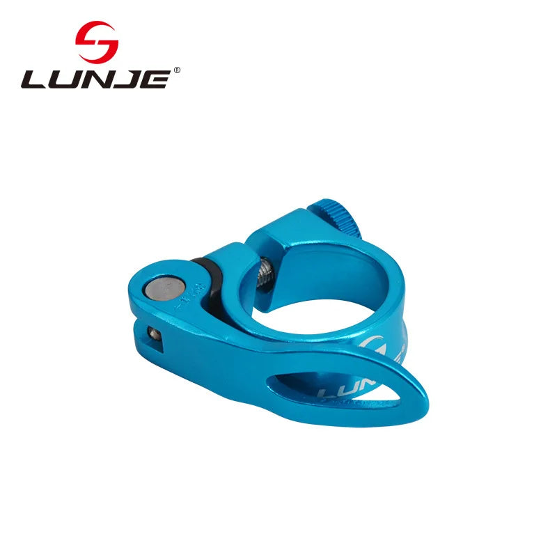LUNJE Road Bike Aluminum Ultralight Bicycle Seat Post Clamp 28.6mm 31.8mm 34.9 mm Mountain Road bicycle seatpost clamp bicycle