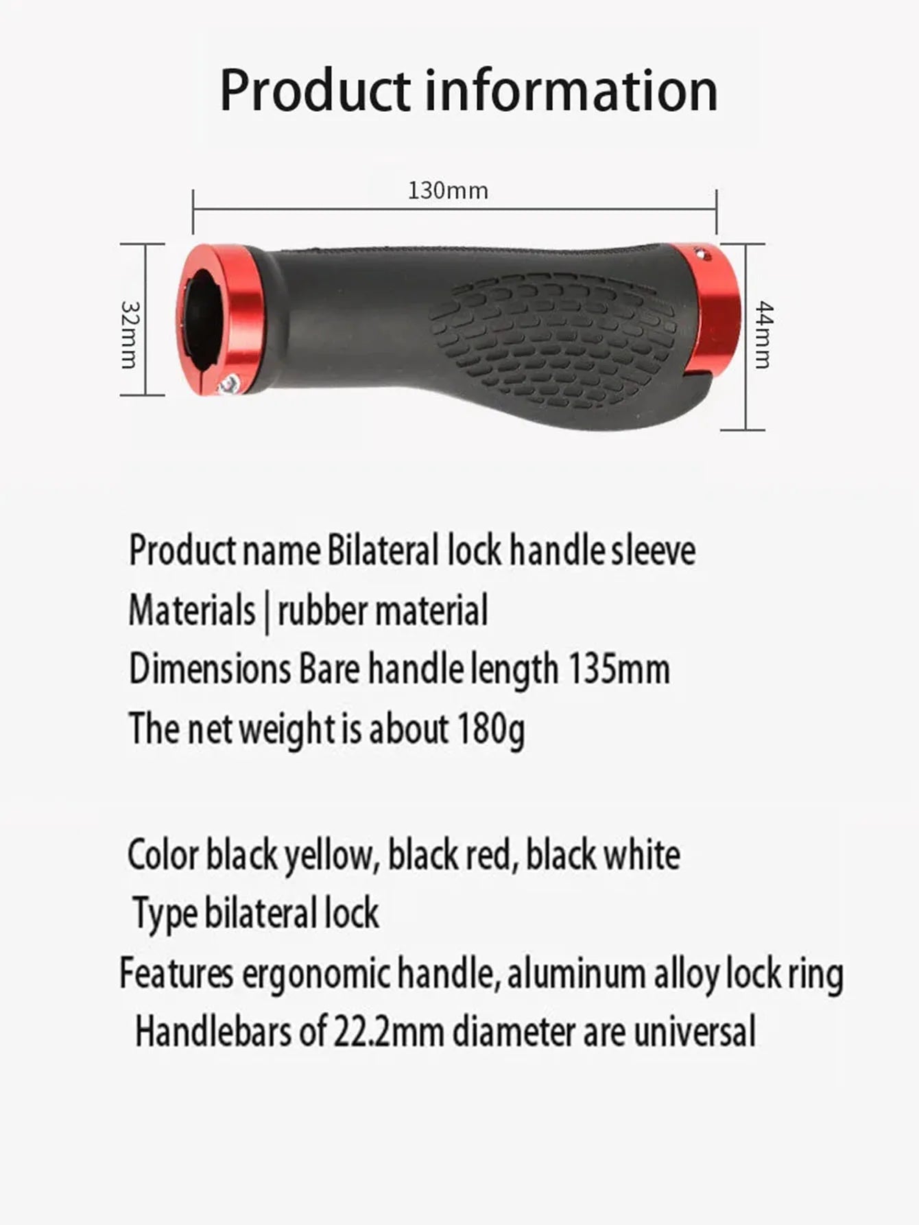 Anti Skid Rubber Bicycle Grips Mountain Bike Lock On Bicycle Handlebars Grips 2.5cm MTB Road Cycling Skid Proof Grips
