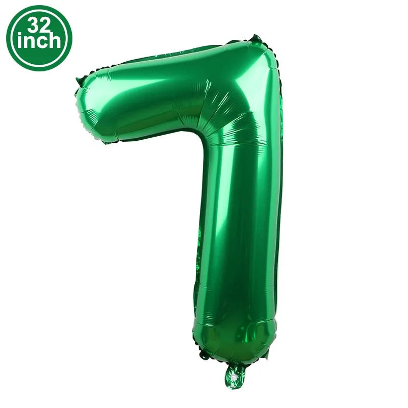 Multi Color Large Numbers 6 Balloon 32Inch 1 2 3 4 5 6 7 8 9 Birthday Ball Red Digit Bachelorette Balloons Figure Golob Balloons