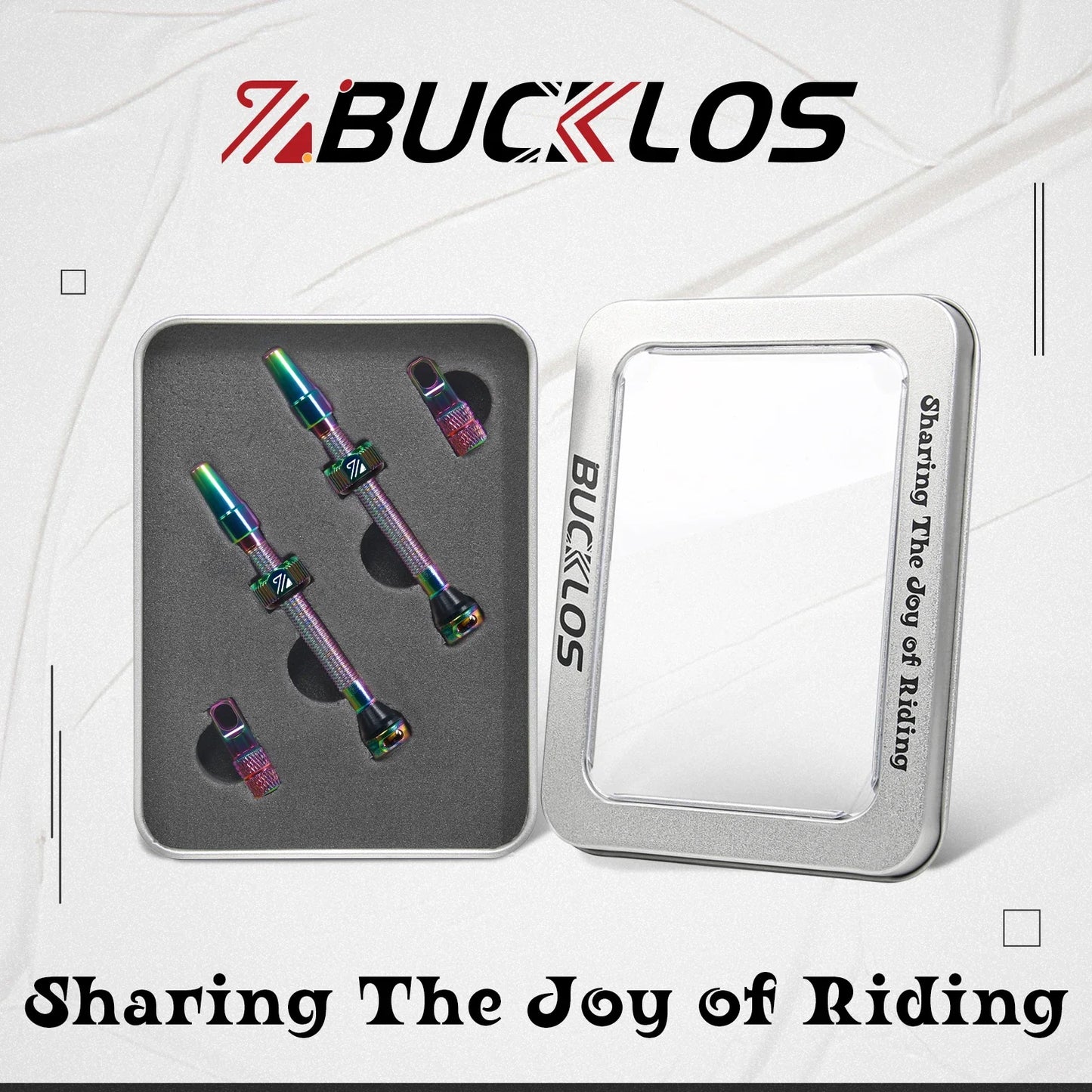 BUCKLOS Bike Tubeless Valve 40MM 44MM 55MM 60MM Road Mountain Bicycle Presta Valves High Quality Tire Nipple MTB Accessories