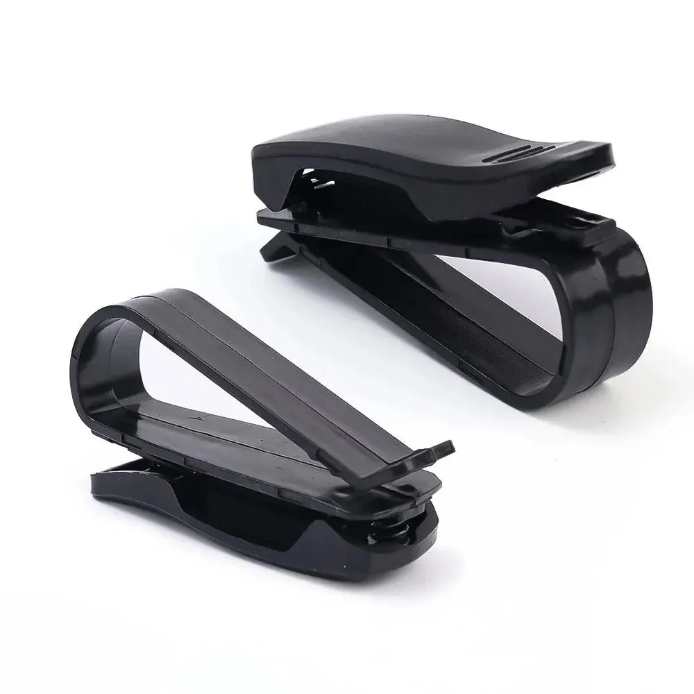 2PCS Universal Car Auto Sun Visor Glasses Box Sunglasses Clip Card Ticket Holder Fastener Pen Case Eyeglasses Clips Accessories