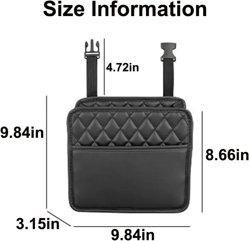Car Organizer Multi-functional Car Seat Storage Bag Waterproof Hanging Car Seat Organizer Garbage Bag Suitable for Most Car