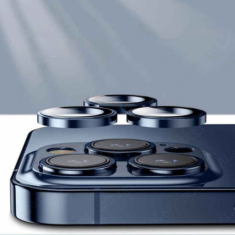 For iPhone 16 15 Pro Max Camera Protector Metal Lens Ring Glass For iPhone 14 15 Plus 15Pro Max 15 pro Lens Glass Cover
