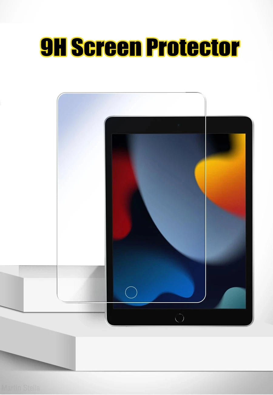 9H 3pcs Tempered Glass Screen Protector For iPad Pro 11 10th 9th Generation 8th 7 6 5 4 3 2 iPad Air 5 4 Mini 6 Pro 10.5 9.7