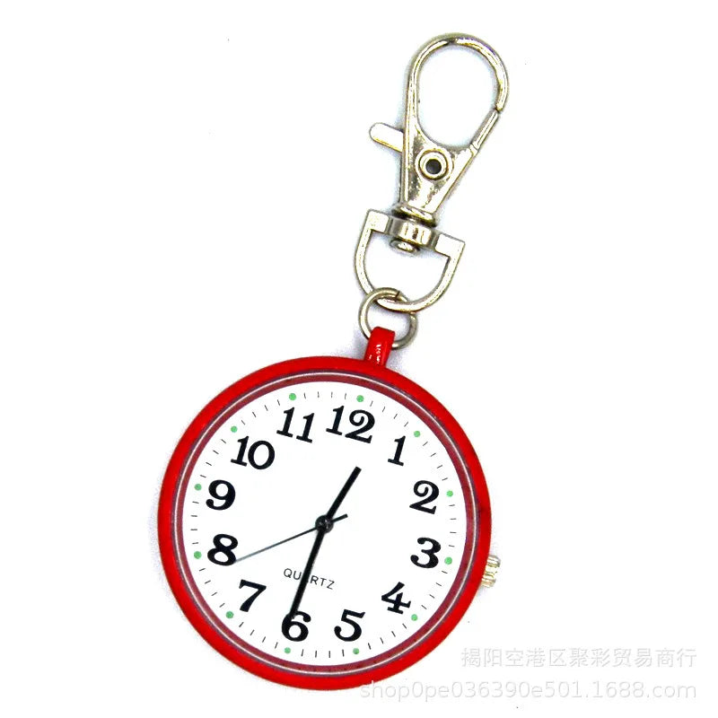 New Pocket Watch Keychain Remote Control With Battery Student Doctor Medical Vintage Watch