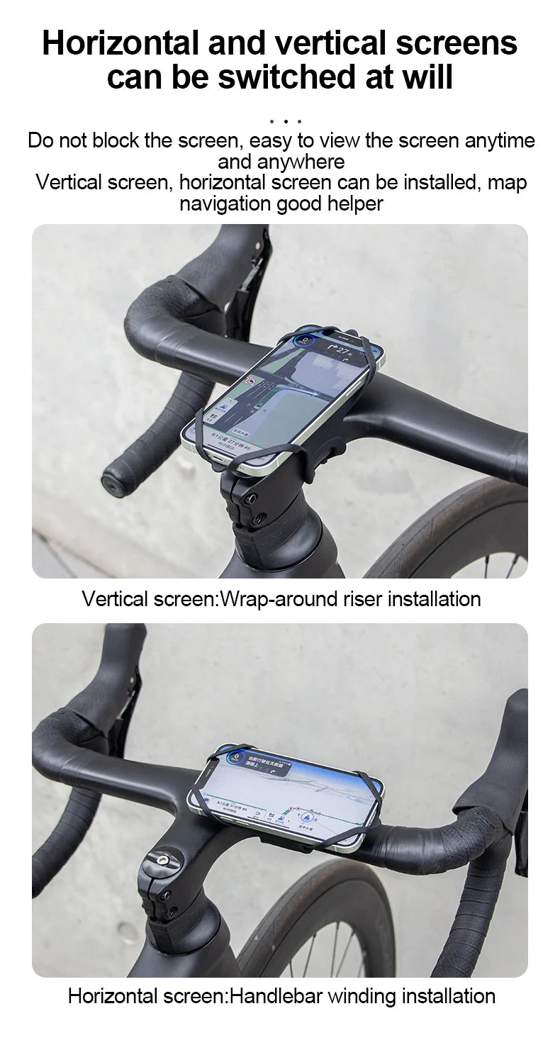 GUB Bicycle Dragonfly P9 Cell Phone Holder Road Bike MTB Silicone Mobile Phone Holder Normal Shaped Handlebar Universal