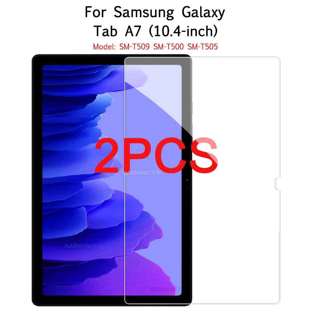 2PCS HD Scratch Proof Tempered Glass Screen Protector For Samsung Galaxy Tab A8 A7 lite A9 Plus S9 FE S8 S7 S5e S6 lite 2024