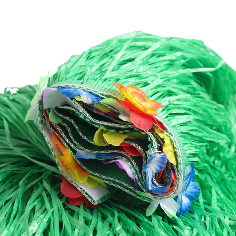 Straw Table Skirt Hawaiian Party Grass Table Skirt Themed Party For Tropical Hawaiian Sea Wedding Birthday Party Decoration