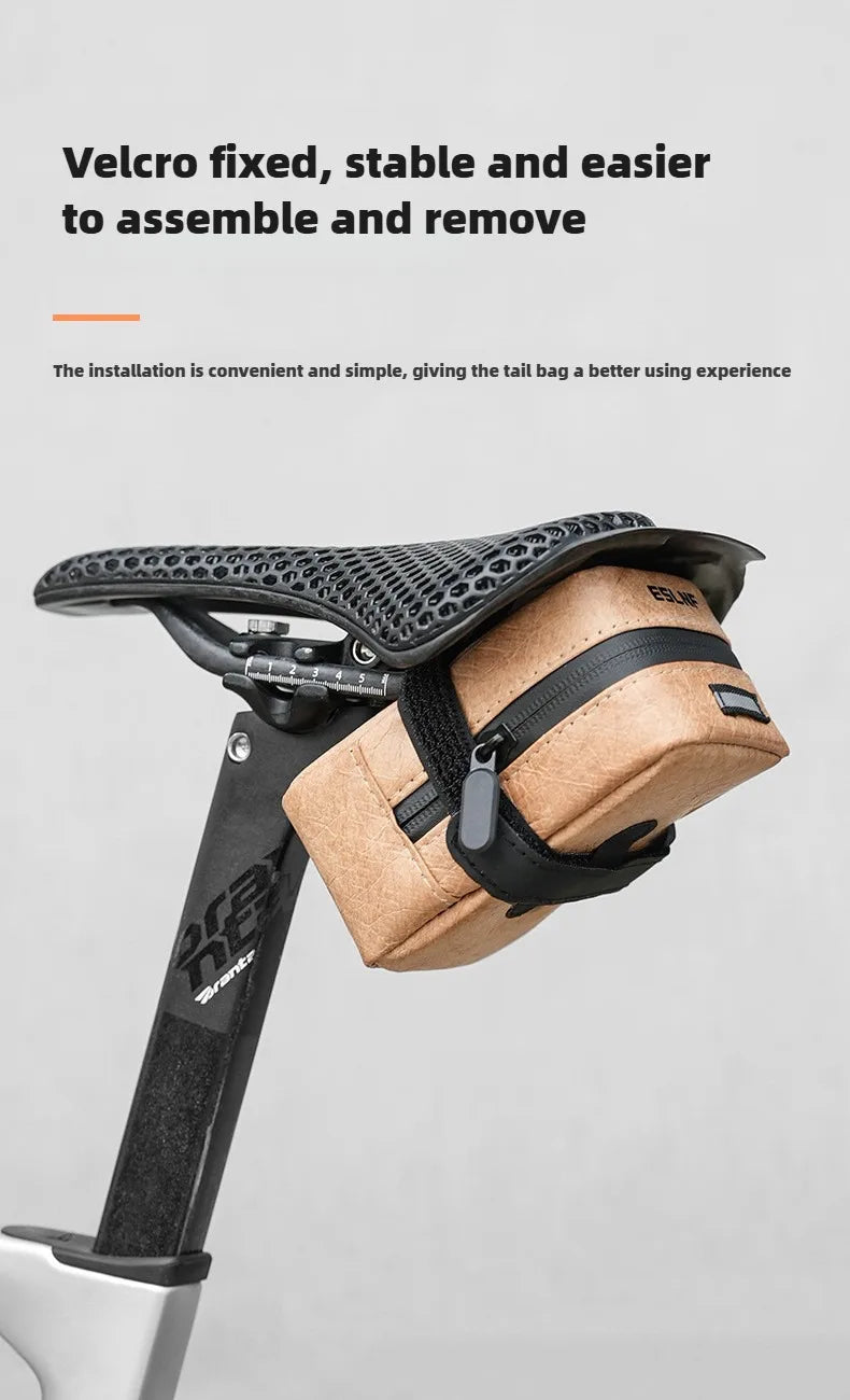 ESLNF Bicycle Bag Tail Rear Cycling Rear Seat DuPont paper Waterproof Saddle Bag MTB Road Bicycle Storage Bag Bike Accessories