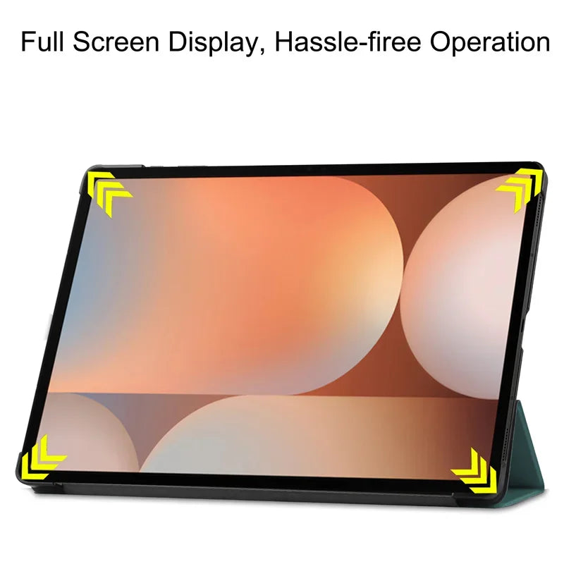 For Samsung Tab S10 Ultra Case 14.6 Inch SM-X920 Flip Case Tri-Folding Stand Magnetic Smart Cover for Galaxy Tab S10 Ultra Cover