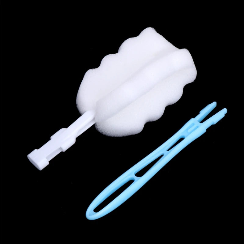 Practical Baby Nipple Milk Bottle Cup 360 Degree Sponge Cleaner Nipple Brush Washing Brush for Cups Bottle Brush