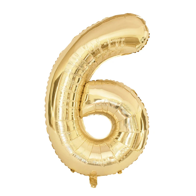 Gold Number Balloons 40 Inch Foil Balloon Adult Kids Birthday Anniversary Decoration Party Gold 0 1 2 3 4 5 6 7 8 9 Balloon