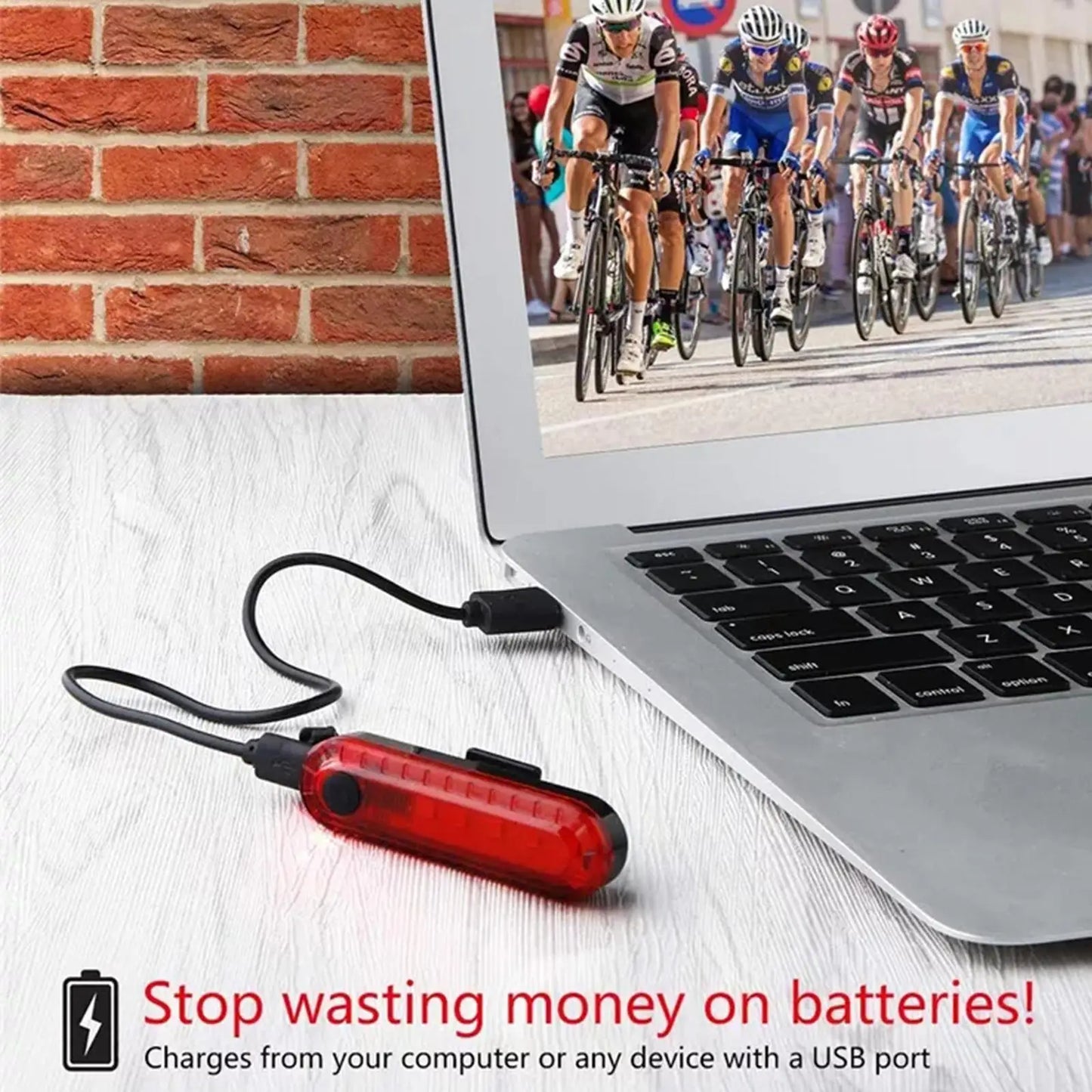 USB Rechargeable Bicycle Light Cycling Rear Light LED Taillight Waterproof MTB Road Bike Light Back Lamp for Bicycle D2K2