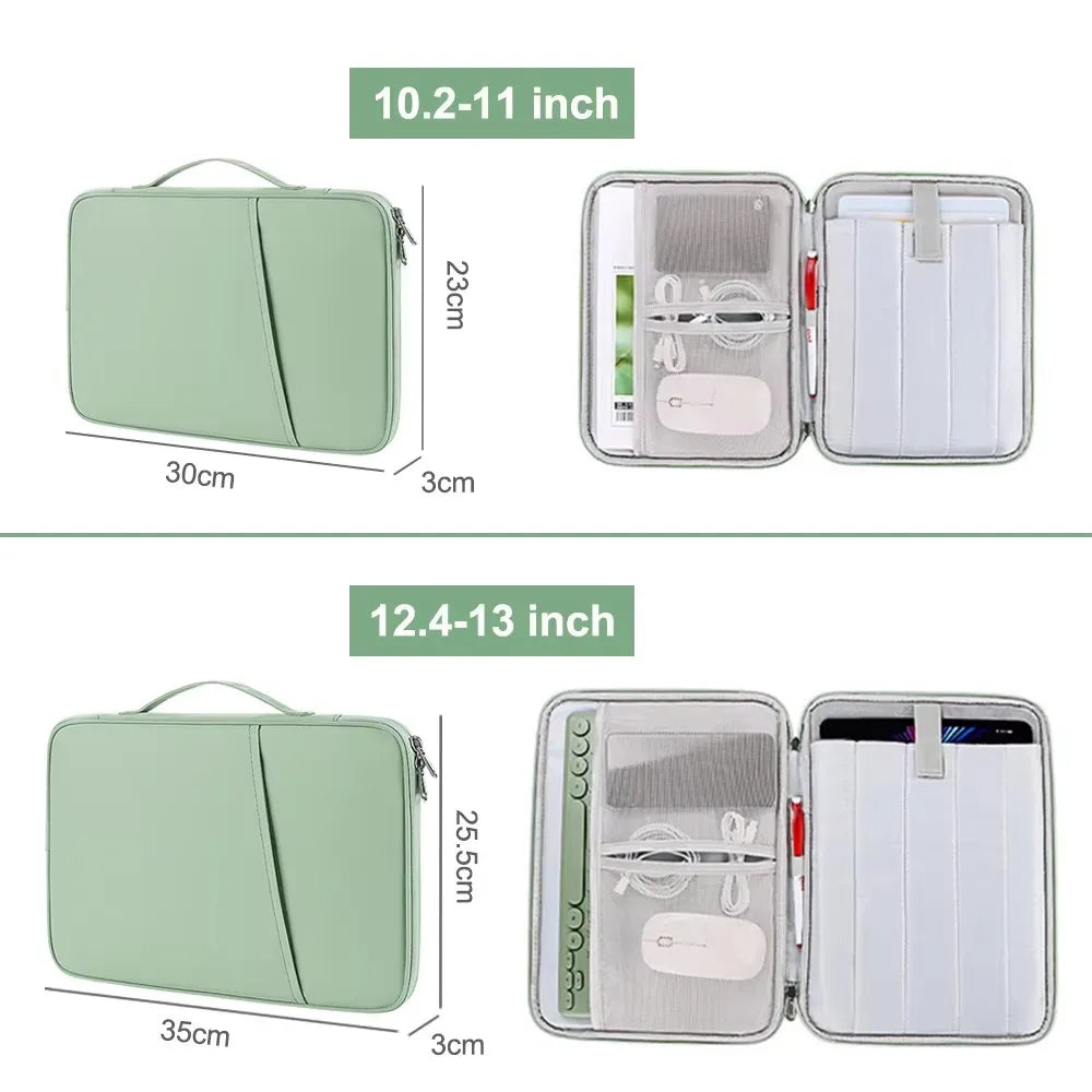 Tablet Sleeve Bag for Samsung Galaxy Tab S10 Plus S9 FE 12.4 Universal Laptop Pouch Handbag for Tab S10 Plus Case Accessories