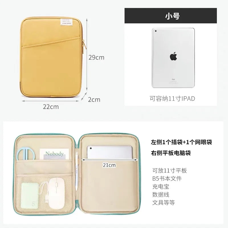 Tablet Bag 9-11inch For iPad Air4 5 Pro 11 10.9 iPad Case 10.5 inch For XiaoMi 5 Samsung Huawei Lenovo Shockproof Pouch Bags
