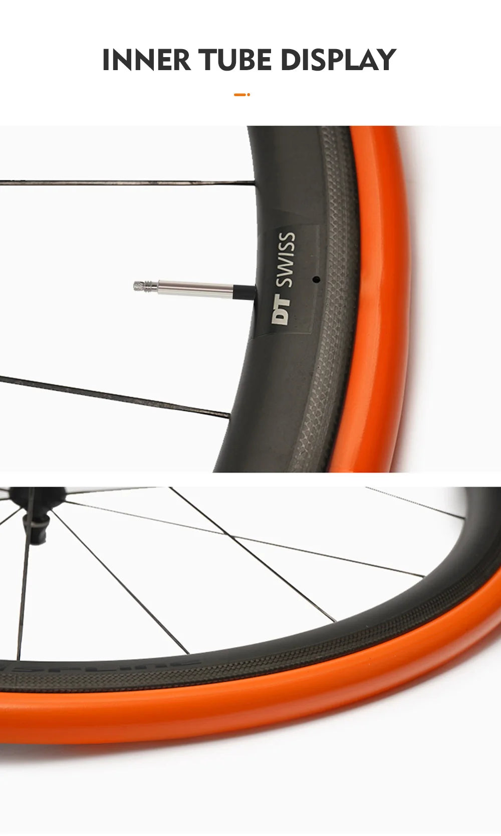 ThinkRider 28g Ultralight Bike Inner Tube 700 x 18 25 28 Road Bicycle TPU Tire 45/65/85mm Length French Valve Super Light Tube