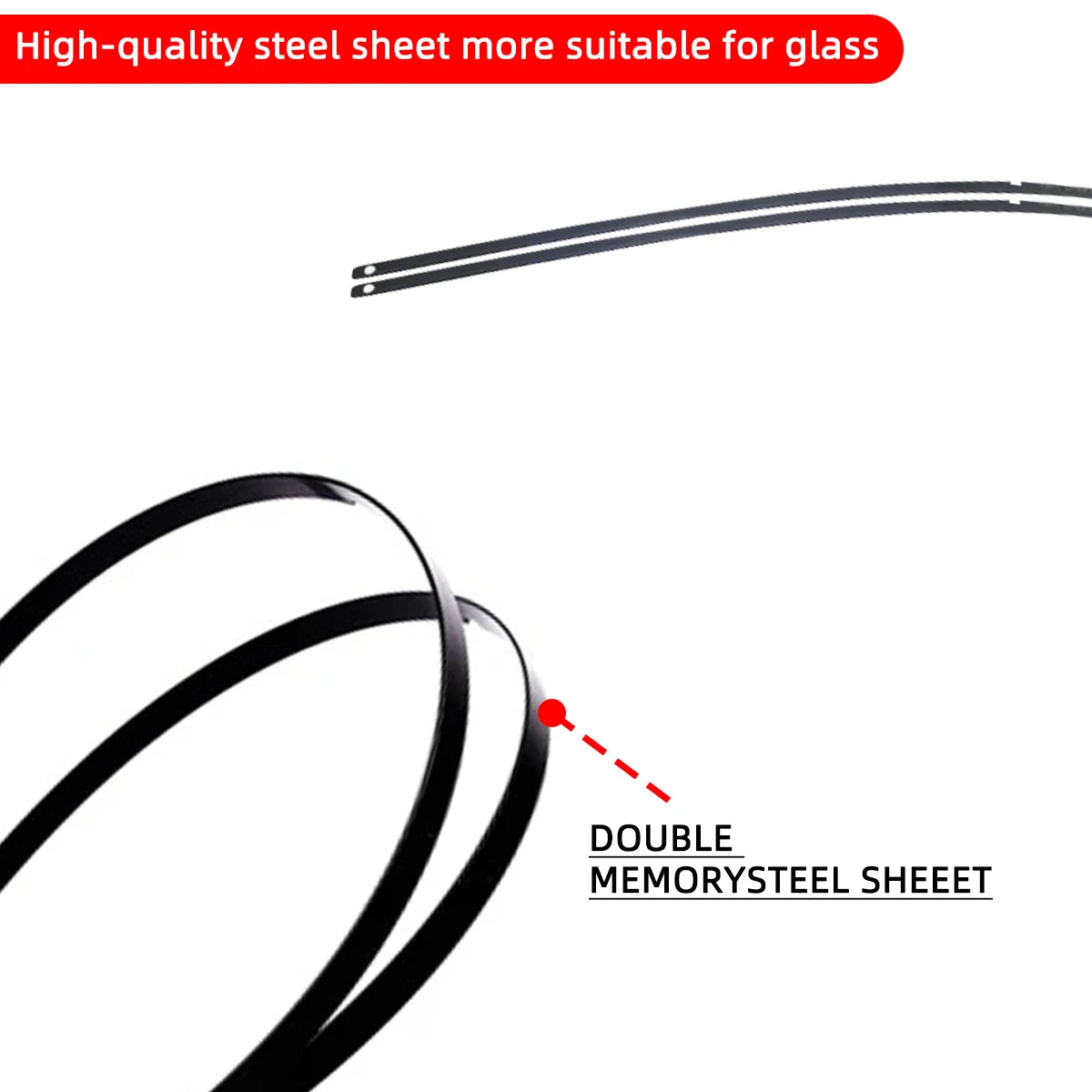 Car Windshield Wiper blades Hook Universal Soft Rubber Frameless Bracketless Car Wipers 14" 16" 17" 18" 19" 20" 21" 22" 24" 26"