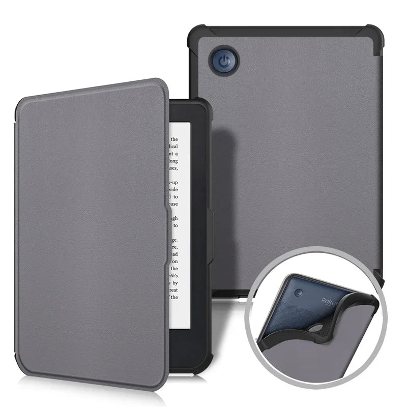 For Kobo Clara BW / Clara Colour 2024 Case 6 inch Auto Wake Sleep PU Leather Cover Soft Magnetic Ereader Hoesje N365 N367 Funda