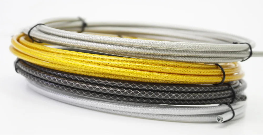 3 Meters Bike Braided Cable Slick Lube Shift Housing Weave Brake Hose Derailleur Shifter Line Wire For Road Mountain Bicycle
