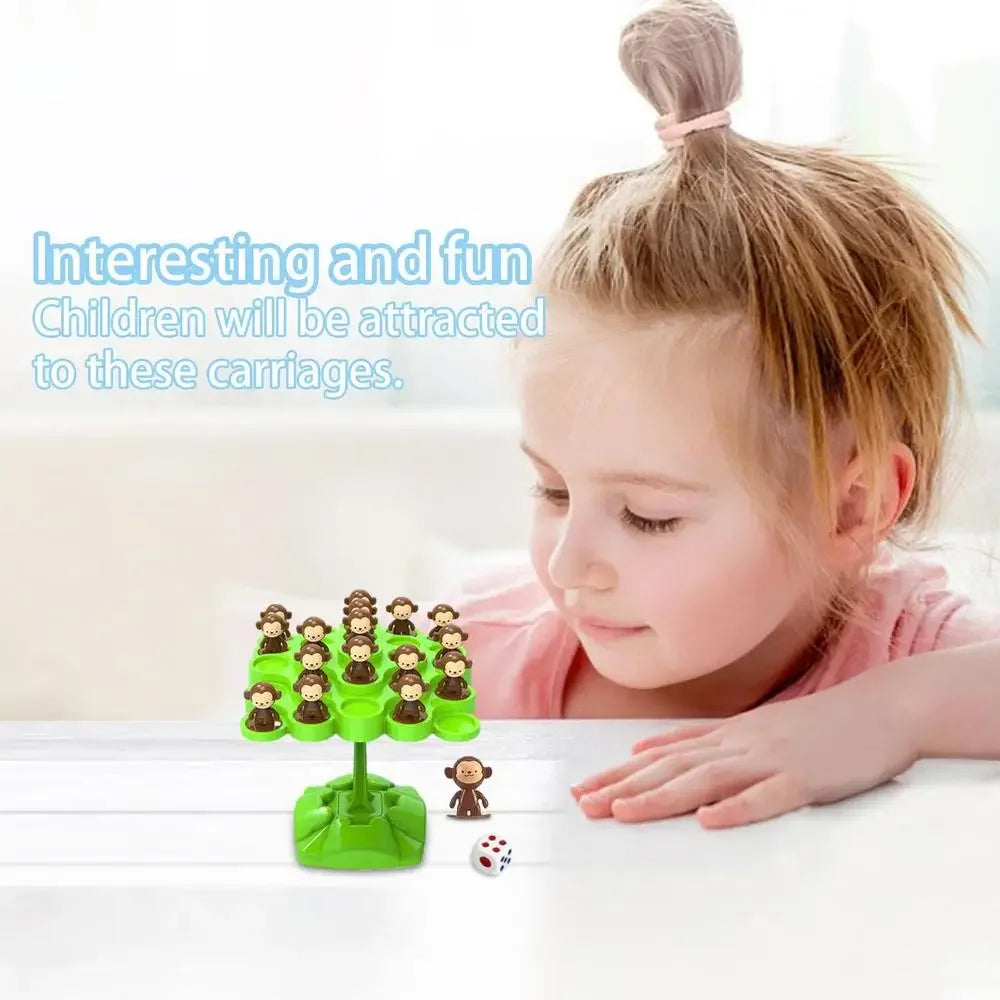 Creative Balancing Tree Toy Digital Monkey Balance Scale Educational Number Board Game Kids Learning Toys Montessori Math Toy