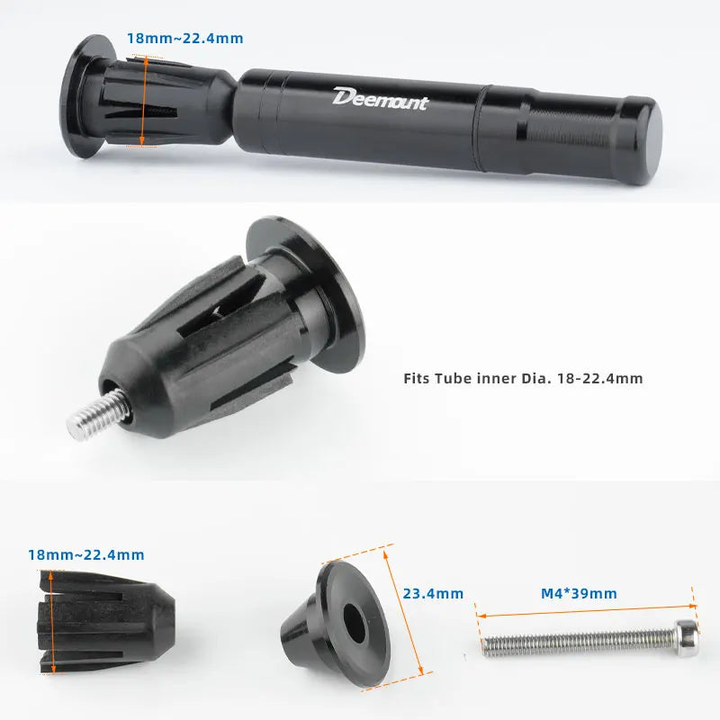 Deemount original Bicycle Tubeless Tire Repair Tool Tyre Drill Puncture for Urgent Glue Free Repair Optional Rubber Stripe