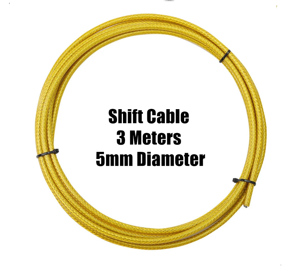 3 Meters Bike Braided Cable Slick Lube Shift Housing Weave Brake Hose Derailleur Shifter Line Wire For Road Mountain Bicycle
